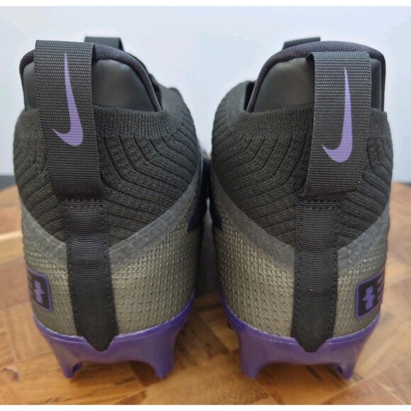 Size 11.5 Nike Alpha Menace 4 Elite Football Cleats Mens Black/Purple FZ7701-005 main image 5